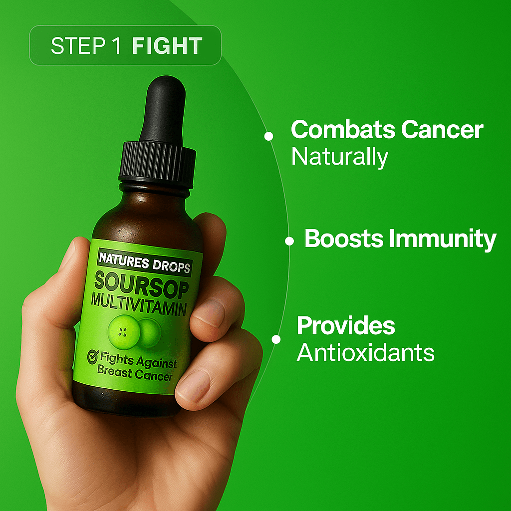 NaturesDrops™ Soursop Drops - Kills Cancer Cells